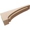 Ekena Millwork 6"W x 36"D x 12"H Thin Rivera Rough Cedar Woodgrain TimberThane Corbel, Primed Tan CORUR06X36X12RIVRCPR - alternate 6